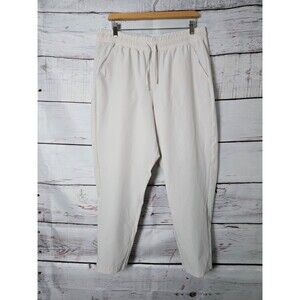 All in Motion Womens Pants Size XL Beige Tapered Leg Elastic Tie Waist Athletic